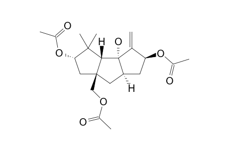 (2-beta,3a-alpha,3b-beta,5-alpha,6a-beta,7a-alpha)-2,5-Diacetoxy-6a-(acetoxy-methyl)-decahydro-3a-hydroxy-4,4-dimethyl-3-methylidene-3aH-cyclopenta[a]pentalene