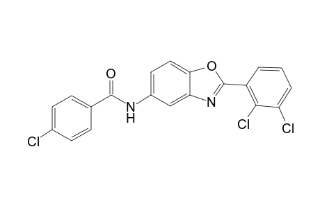4-Chloro-N-[2-(2,3-dichlorophenyl)-1,3-benzoxazol-5-yl]benzamide
