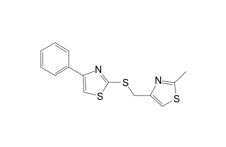 2-Methyl-4-[(4-phenyl-1,3-thiazol-2-yl)sulfanylmethyl]-1,3-thiazole