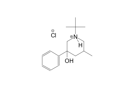 piperidinium, 1-(1,1-dimethylethyl)-3-hydroxy-5-methyl-3-phenyl-, chloride