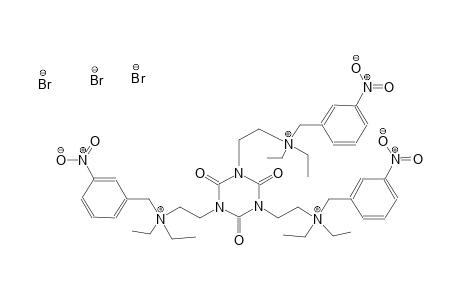 1,3,5-triazine-1,3,5-triethanaminium, N~1~,N~1~,N~3~,N~3~,N~5~,N~5~-hexaethylhexahydro-N~1~,N~3~,N~5~-tris[(3-nitrophenyl)methyl]-2,4,6-trioxo-, tribromide