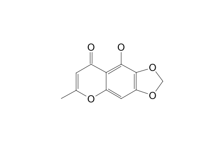 PISONIN_E;5-HYDROXY-6,7-METHYLENEDIOXY-2-METHYLCHROMONE