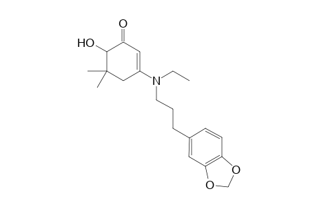 3-[3-(4,5-methylenedioxyphenyl)-N-propyl-N-ethylamino]-6-hydroxy-5,5-dimethylcyclohex-2-en-1-one