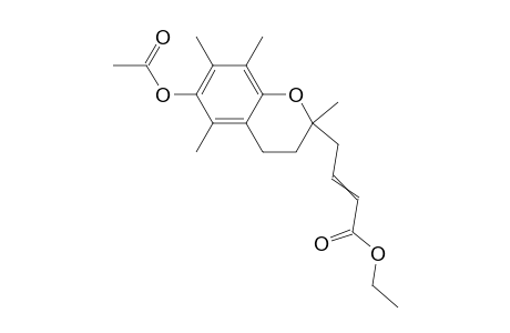 6-Acetoxy-3,4-dihydro-2,5,7,8-tetramethyl-2h-1-benzopyran-2-butenoic acid ethyl ester