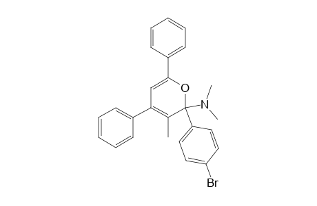 2-Dimethylamino-3-methyl-2-(4-bromophenyl)-4,6-diphenyl-2H-pyrane