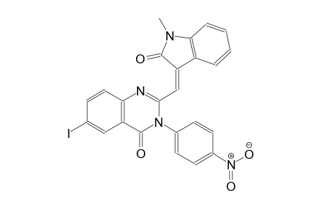 6-iodo-2-[(Z)-(1-methyl-2-oxo-1,2-dihydro-3H-indol-3-ylidene)methyl]-3-(4-nitrophenyl)-4(3H)-quinazolinone