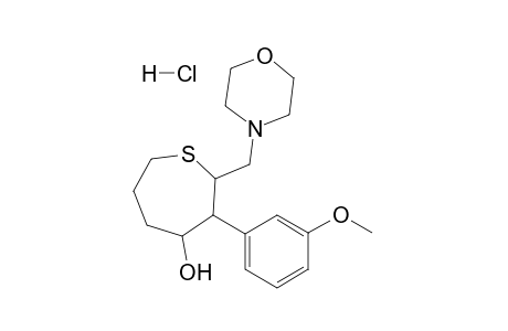 3-(3'-Methoxyphenyl)-2-(morpholinomethyl)-thiepan-4-ol Hydrochloride