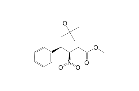 METHYL-REL-(3R,4R)-6-HYDROXY-6-METHYL-3-NITRO-4-PHENYLHEPTANOATE