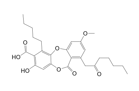 11H-Dibenzo[b,e][1,4]dioxepin-7-carboxylic acid, 8-hydroxy-3-methoxy-11-oxo-1-(2-oxoheptyl)-6-pentyl-
