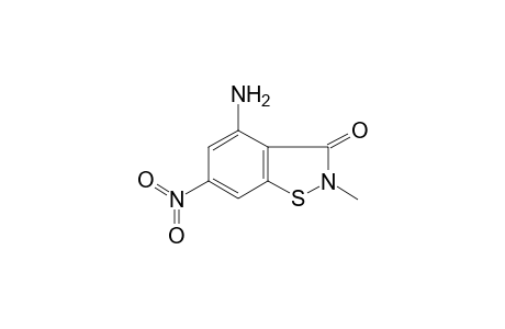 1,2-Benzisothiazol-3(2H)-one, 4-amino-2-methyl-6-nitro-