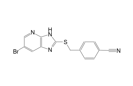 4-{[(6-bromo-3H-imidazo[4,5-b]pyridin-2-yl)sulfanyl]methyl}benzonitrile