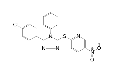 pyridine, 2-[[5-(4-chlorophenyl)-4-phenyl-4H-1,2,4-triazol-3-yl]thio]-5-nitro-
