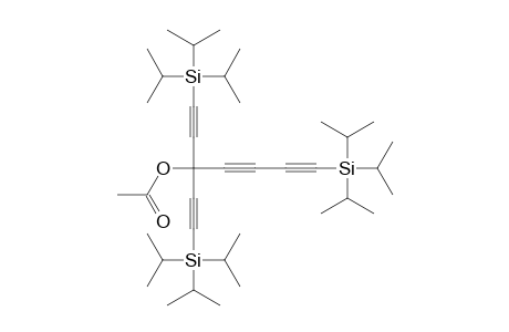 5-Acetoxy-1,7-bis(triisopropylsilyl)-5-[(triisopropylsilyl)ethynyl]hepta-1,3,6-triyne