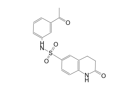 N-(3-acetylphenyl)-2-oxo-1,2,3,4-tetrahydro-6-quinolinesulfonamide