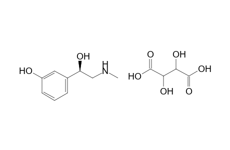 L-m-hydroxy-alpha-[(methylamino)methyl]benzyl alcohol, tartrate (1:1) (salt)