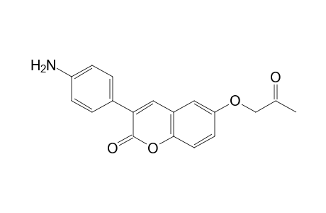 3-(4'-Aminophenyl)-6-(2-oxopropoxy)coumarin