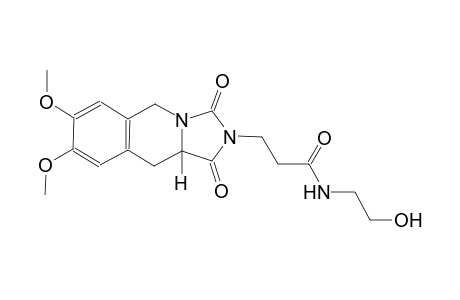 imidazo[1,5-b]isoquinoline-2-propanamide, 1,2,3,5,10,10a-hexahydro-N-(2-hydroxyethyl)-7,8-dimethoxy-1,3-dioxo-, (10aS)-
