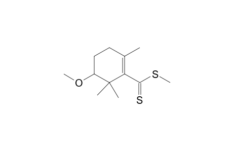 5-methoxy-2,6,6-trimethyl-cyclohexene-1-carbodithioic acid methyl ester