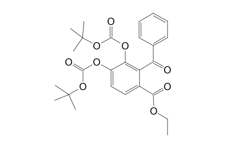2-Benzoyl-3,4-bis-tert-butoxycarbonyloxy-benzoic acid ethyl ester