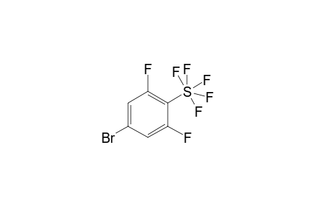 2-[.lambda.6-Pentafluorosulfanyl]-5-bromo-1,3-difluorobenzene