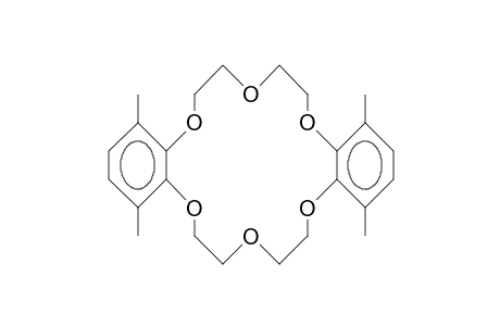 2,3,11,12-Bis(1,4-dimethyl-benzo)-1,4,7,10,13,16-hexaoxa-cyclooctadeca-2,17-diene