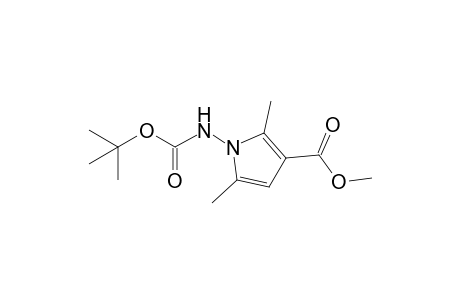 1-(tert-butoxycarbonylamino)-2,5-dimethyl-pyrrole-3-carboxylic acid methyl ester