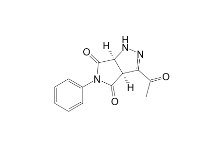 Pyrrolo[3,4-c]pyrazole-4,6(1H,5H)-dione, 3-acetyl-3a,6a-dihydro-5-phenyl-, cis-
