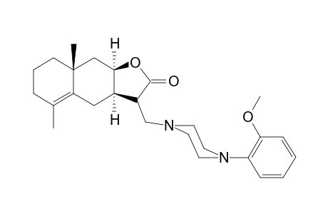 (3aR,8aR,9aR)-3-[[4-(2-methoxyphenyl)-1-piperazinyl]methyl]-5,8a-dimethyl-3,3a,4,6,7,8,9,9a-octahydrobenzo[f]benzofuran-2-one