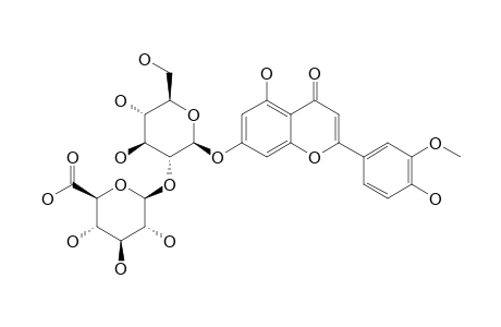 CHRYSOERIOL_7-O-BETA-D-GLUCOPYRANOSIDURONIC_ACID-(1->2)-BETA-D-GLUCOPYRANOSIDE