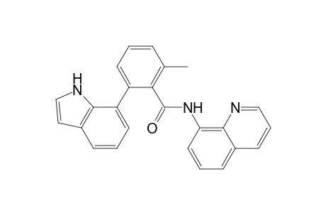 2-(1H-Indol-7-yl)-6-methyl-N-(quinolin-8-yl)benzamide
