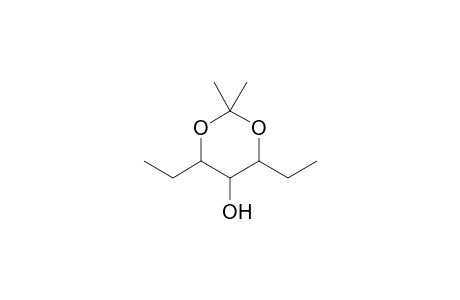 4,6-Diethyl-2,2-dimethyl-1,3-dioxan-5-ol