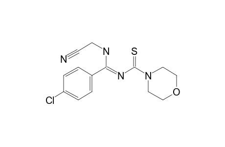 Morpholin-4-carbothioamide, N-[A-[(cyanomethyl)amino]-4-chlorobenzylidene]-