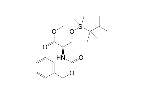 Methyl (R)-2-[(Benzyloxycarbonyl)amino]-3-[(dimethyl)(1,1,2-trimethylpropyl)silyl]oxypropanoate
