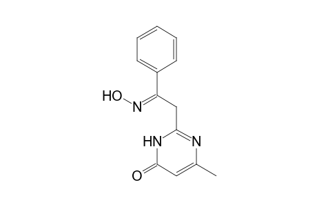 2-(2-Hydroxyimino-2-phenylethyl)-6-methylpyrimidin-4(3H)-one