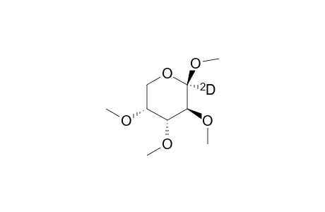 Methyl-2,3,4-tri-O-methyl-.beta.-D-arabopyranoside-1-D1