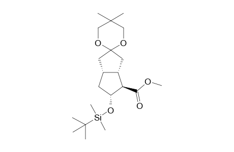 Methyl (3a'S,4'R,5'R,6a'R)-5'-(tert-butyldimethylsilyloxy)-5,5-dimethylhexahydro-1'H-spiro[1,3]dioxane-2,2'-pentalene]-4'-carboxylate