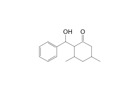 2-[(1-phenyl-1-hydroxy)methyl]-3,5-dimethylcyclohexanone