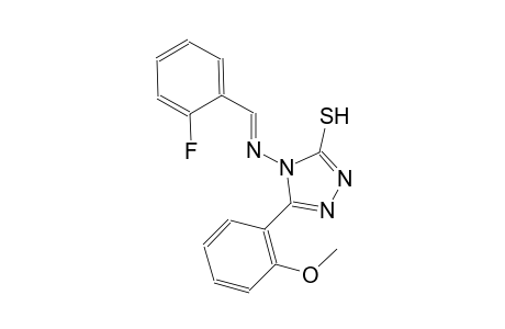 4-{[(E)-(2-fluorophenyl)methylidene]amino}-5-(2-methoxyphenyl)-4H-1,2,4-triazole-3-thiol