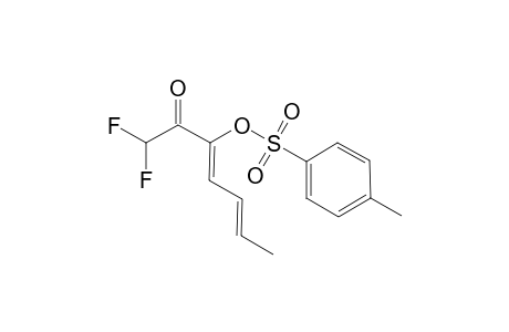 (3Z,5E)-1,1-Difluoro-3-(tosyloxy)hept-3,5-dien-2-one
