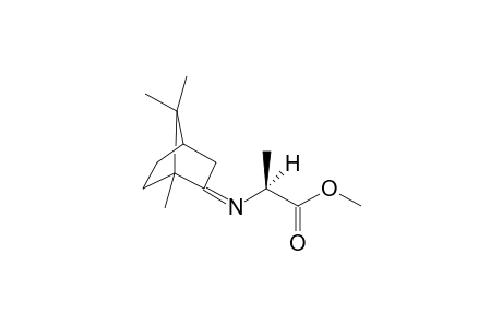 Ethyl N-[(1R,2E,4R)-bornan-2-ylidene]-(S)-alaninate [methyl (S)-2'-([1R,2E,4R]-1,7,7,trimethylbicyclo[2.2.1]heptan-2-ylideneamino)propanoate]
