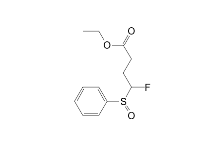 Butanoic acid, 4-fluoro-4-(phenylsulfinyl)-, ethyl ester