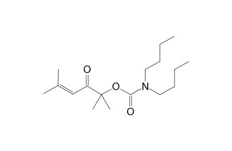 2,5-Dimethyl-3-oxohex-4-en-2-yl di-n-butylcarbamate