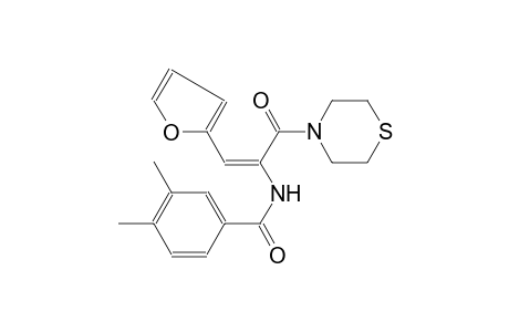 benzamide, N-[(E)-2-(2-furanyl)-1-(4-thiomorpholinylcarbonyl)ethenyl]-3,4-dimethyl-