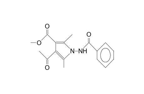 4-Acetyl-1-benzoylamino-3-methoxycarbonyl-2,5-dimethyl-pyrrole