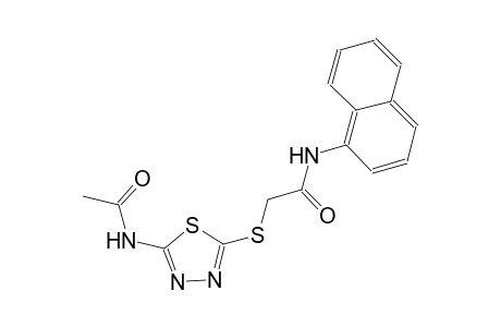 2-{[5-(acetylamino)-1,3,4-thiadiazol-2-yl]sulfanyl}-N-(1-naphthyl)acetamide