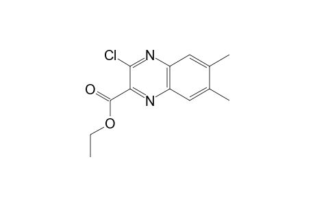 2-Quinoxalinecarboxylic acid, 3-chloro-6,7-dimethyl-, ethyl- ester