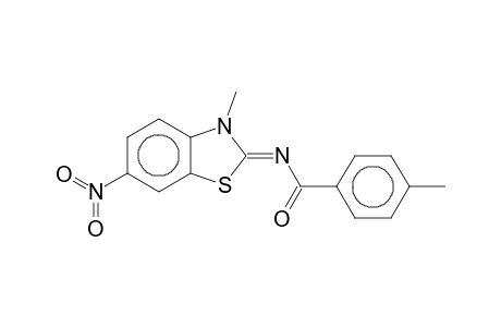 N-(3-Methyl-6-nitrobenzothiazolin-2-ylidene)-p-toluamide