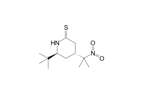 trans 6-t-Butyl-4-(1-methyl-1-nitroethyl)piperidine-2-thione