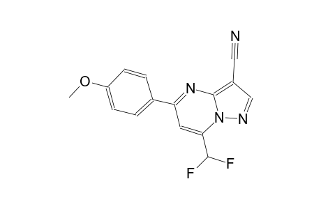 7-(difluoromethyl)-5-(4-methoxyphenyl)pyrazolo[1,5-a]pyrimidine-3-carbonitrile
