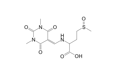 2-{[(1,3-dimethyl-2,4,6-trioxotetrahydro-5(2H)-pyrimidinylidene)methyl]amino}-4-(methylsulfinyl)butanoic acid